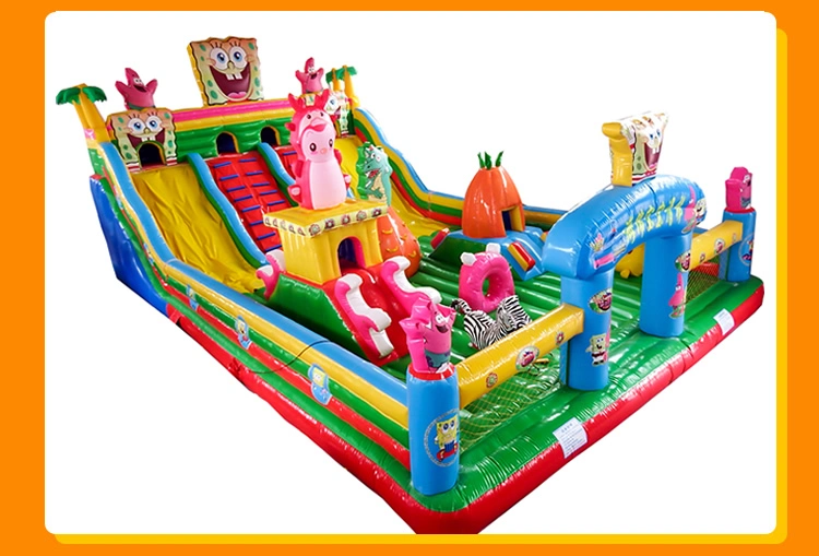 Cartoon Animal Outdoor Playground Inflatable Jumping Bouncy Castle for Kids