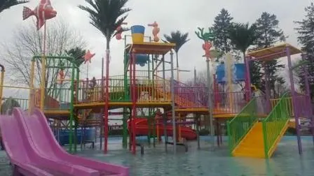 Cartoon Water Park for Kids Slide Amusement Outdoor Playground