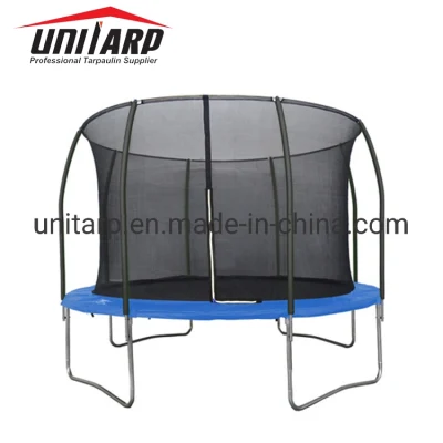 Indoor/Outdoor 8FT 10FT 12FT 14FT 16FT Trampoline with Safety Enclosure Net, Ladder Trampoline for Kids