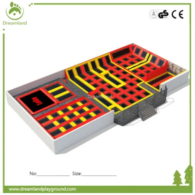 New Big Indoor Trampoline Park with Children Sports Equipment Playground Amusement Park